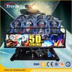 Black Virtual Reality 5D Mobile Cinema , 5D Moving Theater With Dynamic
