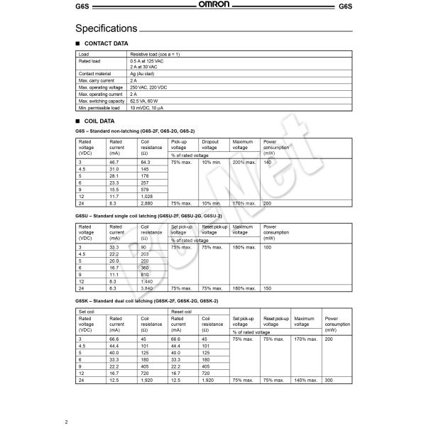 G6S-2-5VDC Omron orignal new electromagnetic relay G6S-2-5VDC
