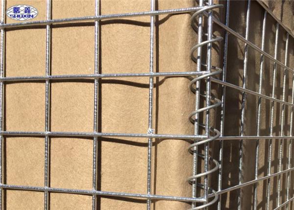 Cheap Sand Defence Wall Military Hesco Barriers , Galvanized Welded Wire Mesh Box for sale