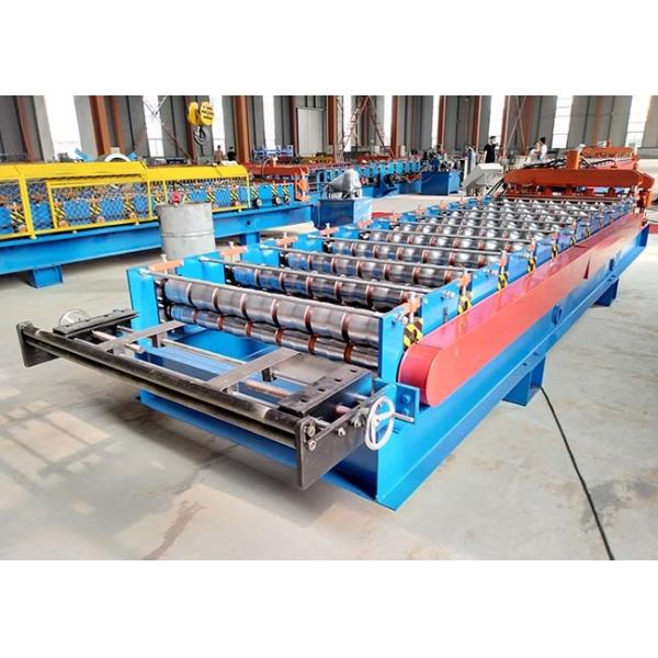 Automatic Glazed Tile Making Machine , Corrugated Wall Panel Roll Forming Machine