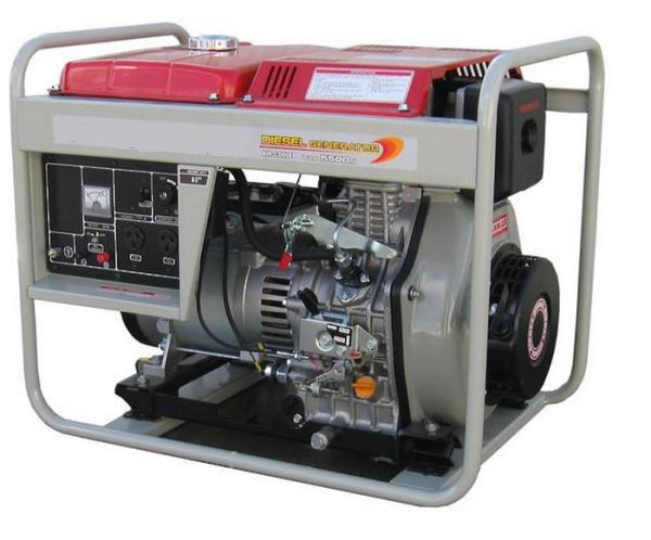 Cheap Air cooled Portable Small Diesel Generator 4.5kva 5kva with Wheels for sale