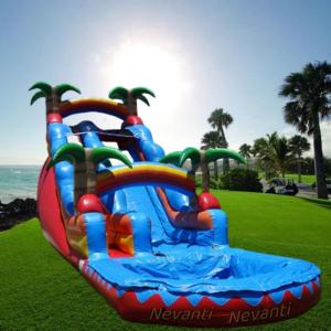 Best Inflatable Adult Water Slide with Pool Allowable Passenger 5-10 Customized Color wholesale