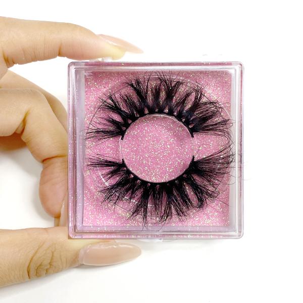 Square Magnetic Offset Printing Lash Packaging Box With Clear Trays