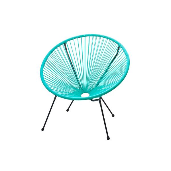 Garden Round Colorful Rattan Chairs Outdoor Stackable