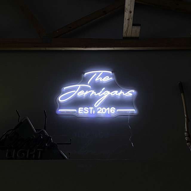 Acrylic Led Neon Flex Sign Oh Baby Custom Neon Light Signs Happily Ever After Custom Made Neon Sign