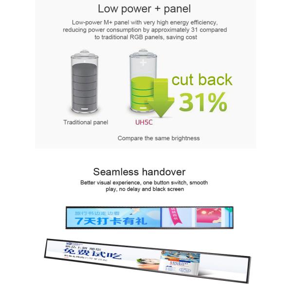 19" Ultra Wide 350 Nits Stretched Display Screen