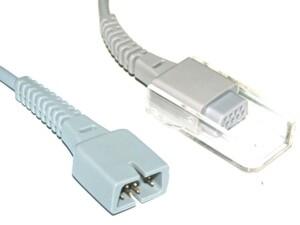Compatible  spo2 extension cable, 2,4m, 7 pin,EC-4