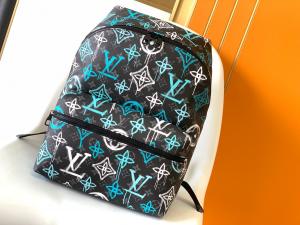 China Multicolor Discovery Designer Brand Backpack LV Graffiti Bag Green on sale