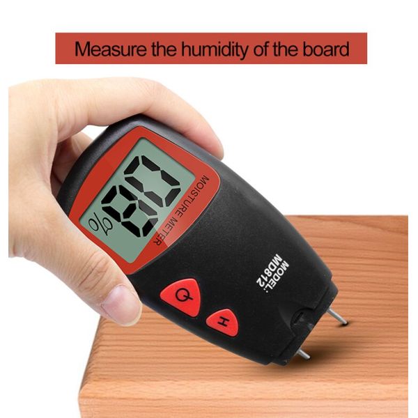 MD814 Four Needle Type Wood Hygrometer LCD Display Digital Wood Log Moisture Detector