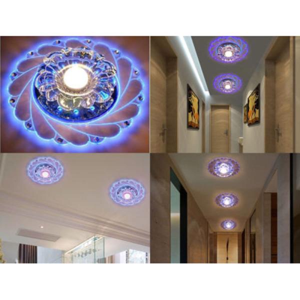 Modern Crystal Corridor Diameter 200mm Mini Colorful LED Ceiling Lamp
