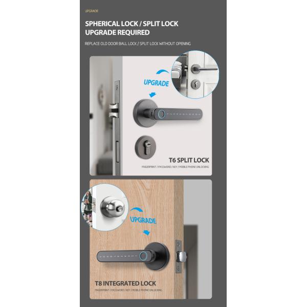 Multifunctional Wifi Smart Door Lock / Keypad Electronic Door Lock With Key