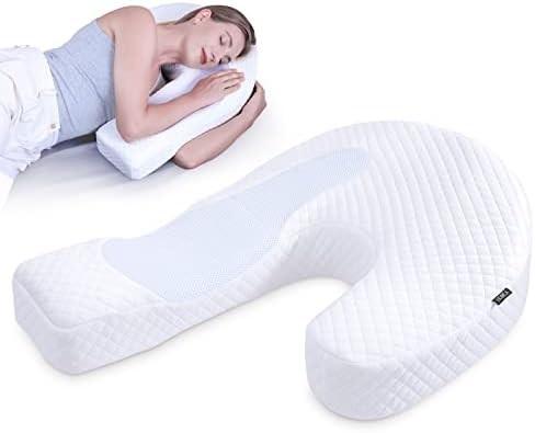 Cheap Pillow for Side Sleeper Body Pillow for Adults Memory Foam Pillow with U-Shaped Contoured Support  Pain Relief with for sale