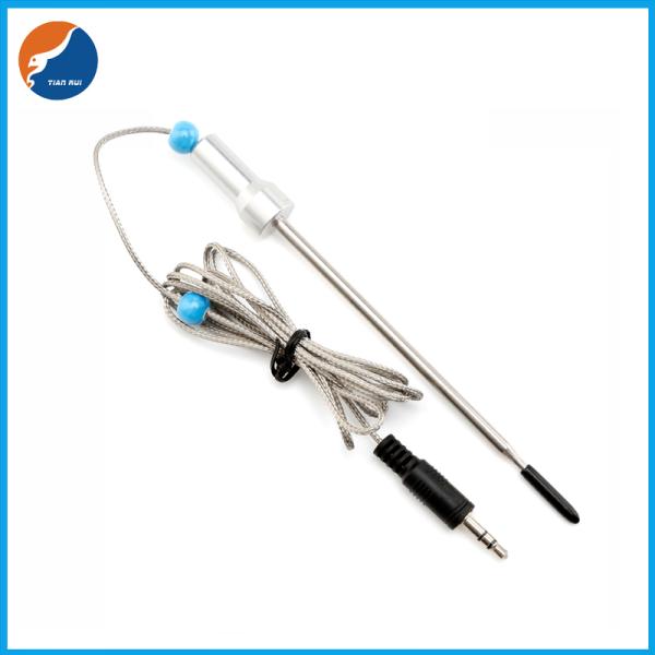 Stainless Steel Handle NTC 100K Temperature Sensor With Stereo Plug