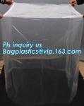 sealable square bottom pallet shrink wrap plastic cover for bags, jumbo black