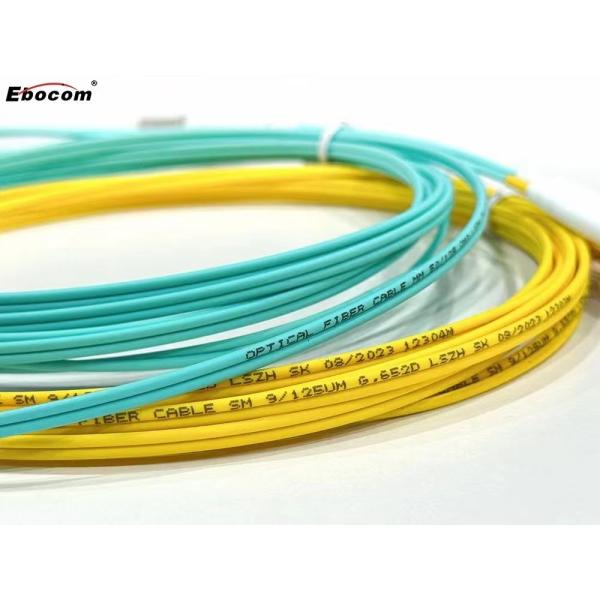 High-Performance Fiber Optic Patch Cord with LSZH Jacket G657A1 Fiber and OM3 Multimode for Data Center Ethernet