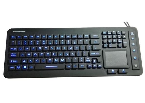 Cheap 100 % Washable Silicone Multi Touch Keyboard , Industrial Capacitive Touch Keyboard for sale