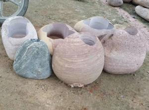 Best Natural Stone Flower Pot, Natural Stone Plant Pot, Garden Stone, Landscaping Stone, Home Decoration Stone wholesale