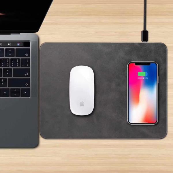 Apple mouse pad with wireless charger, wireless charging base for Iphone 8(plus)/X, Iphone X wireless charging base
