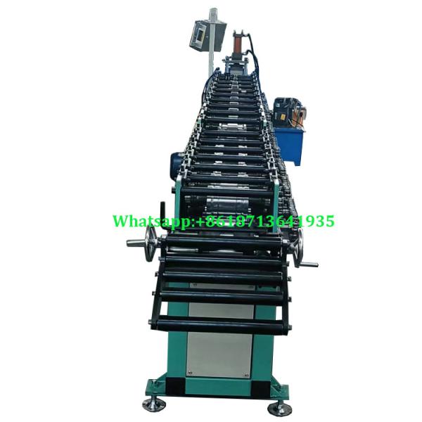Cheap Galvalume Computer Controlled Shutter Door Roll Forming Machine For U Guide Rail for sale