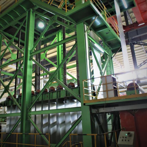 150000TPY Hot Dip Galvanized Production Line 0.6mm 1.2mm 550mm