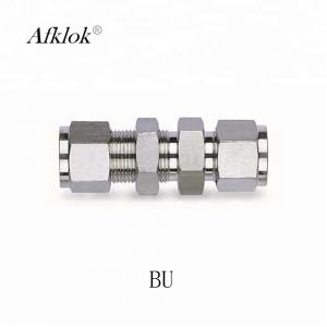 Stainless Steel 1/4 3/8 1/2 3/4 bulkhead compression type tube fitting