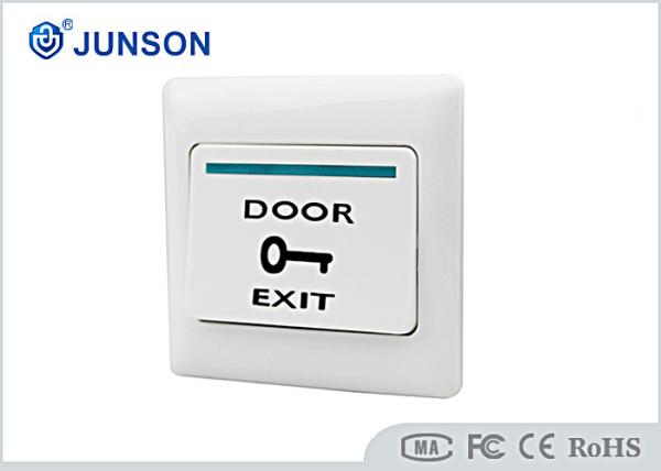 Cheap Access Control Exit Push Button , Hotel Plastic Door Exit Button for sale