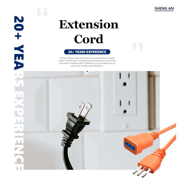 2X16AWG Brown Insulation Protection ETL Plug Power Cord Extension Cord NEMA Male End Type ETL Compliant ETL Certified