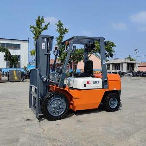 Best 3T Gasoline Forklift Truck Warehouse Container Mast 4.8m Counterbalance Trucks wholesale