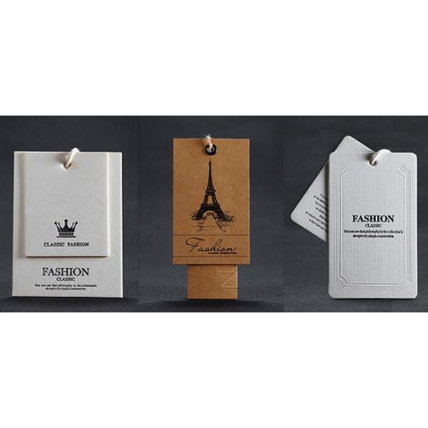OEM Custom Clothing Price Tags 5cm - 15cm Personalized Hang Tags