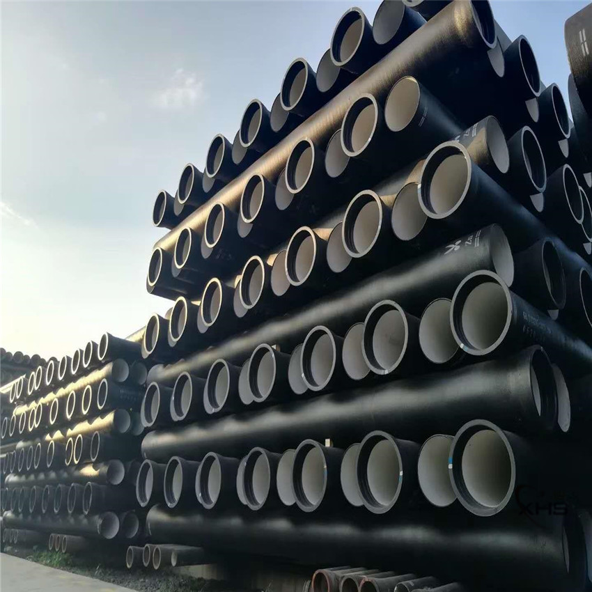 EN985 K9 Ductile Iron Pipe Seamless Round Zinc Bitumen Painting