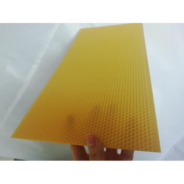Plastic 5.4mm Yellow Beeswax Foundation Sheets