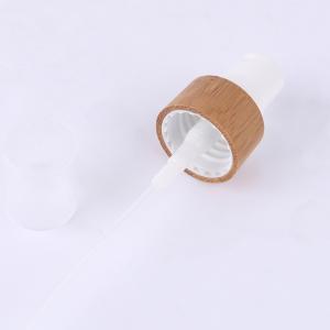China China Big Factory Good Price bamboo lid glass essential oil bottle with dropper on sale