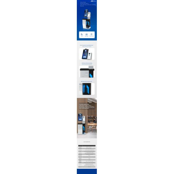 Library Book Borrow And Return Self Service Kiosk With Self - Help Certificate Handling Machine