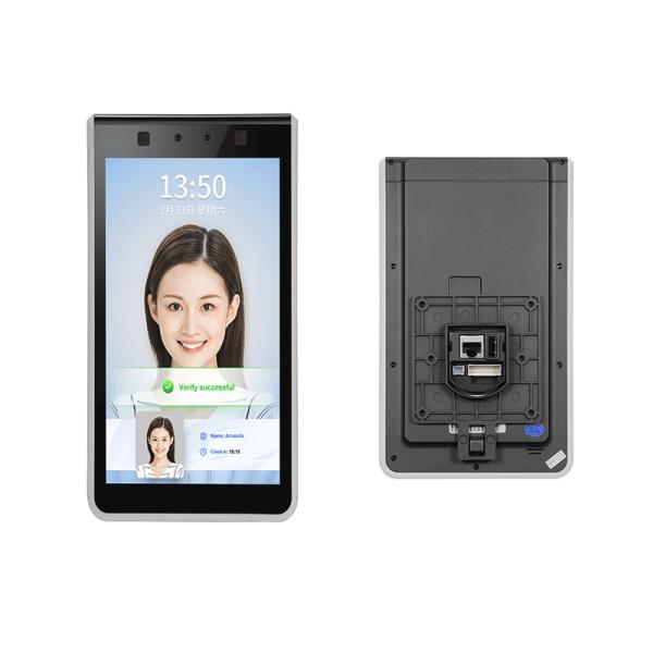 Binocular Camera 8 Inch Face Recognition Thermometer Terminal For Office Building