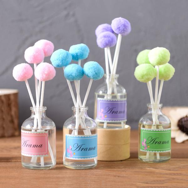 Cheap Wedding Custom Color Home Reed Diffuser Essential Oil Reed Diffuser Cotton Ball Stick for sale