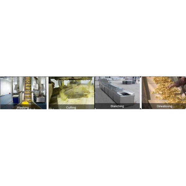 380v / 220v 65kw Potato Chips Making Machine / Cutter High Automation 100-150kg / H Output