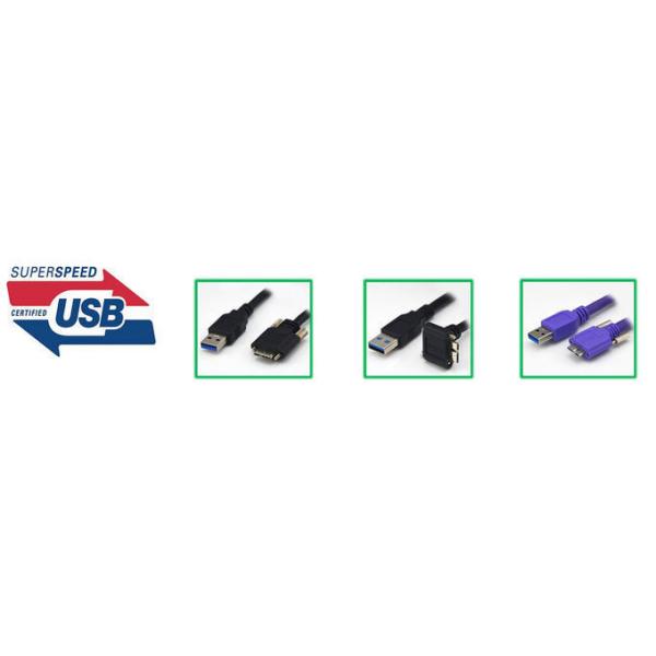 3M High Speed 5G USB3.0 Vision A Male to Micro B with Thumbscrews Locking