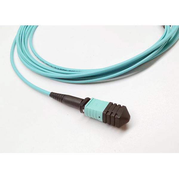 OM3 Multimode Patch Cord , MTP To LC Uniboot Duplex Fiber Optic Cable For Data Centers