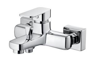 Single Handle Bath Mixer Taps Chrome Bathroom Faucet Fingerprint Resistant