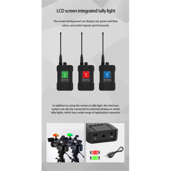 Full Duplex Director Communication System 910Pro 4-channel Wireless Intercom System