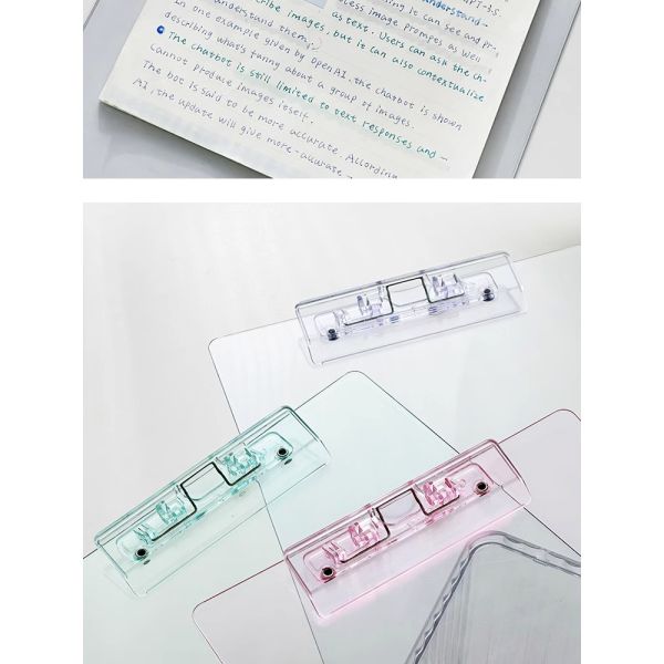 PET material transparent ins wind board clip for A4 file folder, exam papers storage, receipts organization, writing board pad