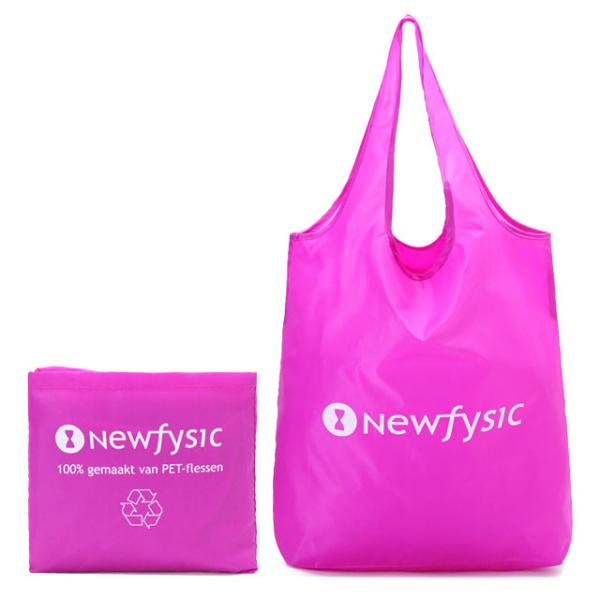 Cheap Large Advertising 210D 12x10cm Nylon Fold Up Tote Bag for sale