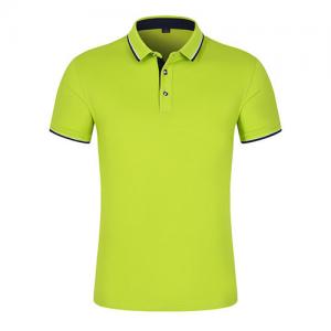 China Temperament Slim OEM T Shirts Yellow Cotton Ladies Golf Polo Shirts For Running on sale