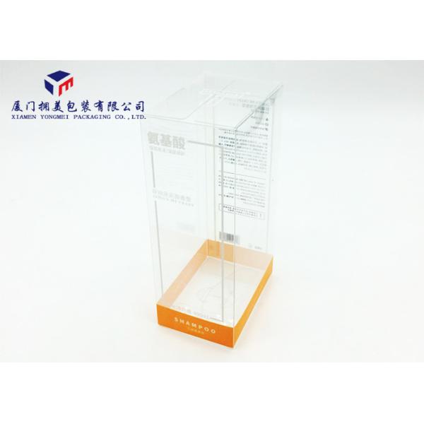 Shampoo Pet Plastic Box Clear Box Packaging Rectangle Shape 18cm Height