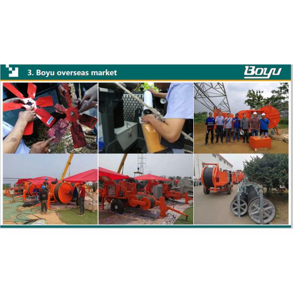 Overhead Line Construction Max Intermittent Pull 2x40kN Hydraulic Cable Tensioner