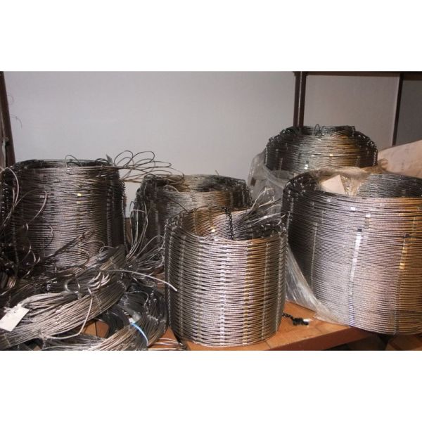 Stainless Steel Rope Mesh / Plant Trellis Or Construction Building Facade Safety Net