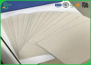 China 1.0mm Thickness Recycled Pulp Double Sides Uncoated Grey Chip Board With Grey Back on sale