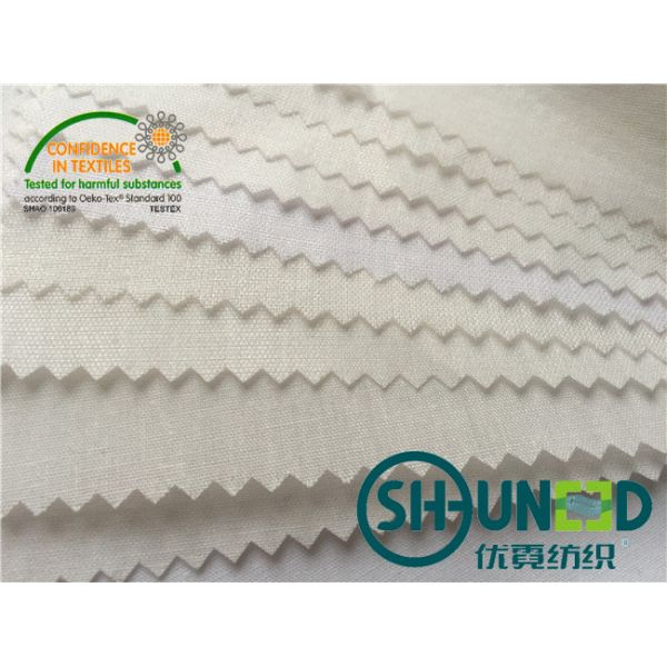 Collar Fusable interfacing with 100% cotton base fabric , Cotton Interlining