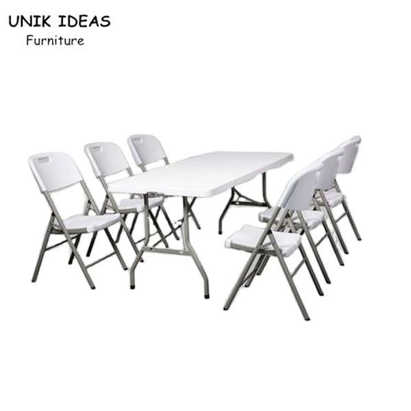 Cheap 6ft Banquet Outdoor Plastic Folding Table Picnic Camping Table for sale