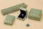 Velvet Or Leather Inside Paper Jewelry Boxes For Pierced Earrings / Pendant